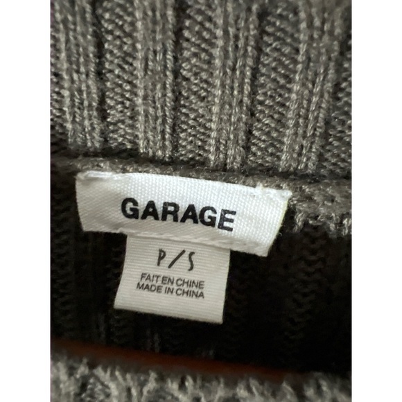 Olive Green Ribbed Sweater - Picture 2 of 3